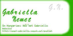 gabriella nemet business card